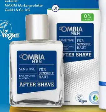 Aldi Nord Ombia Men After Shave Sensitive 100 ml Flasche Angebot