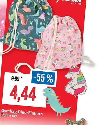 Stolz Gymbag Dino Einhorn Angebot