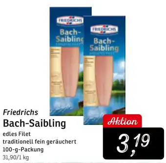 KONSUM Friedrichs Bach Saibling edles Filet 100 g Packung Angebot