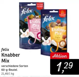 KONSUM Felix Knabber Mix 60 g Beutel Angebot