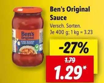 Lidl Ben’s original sauce Angebot