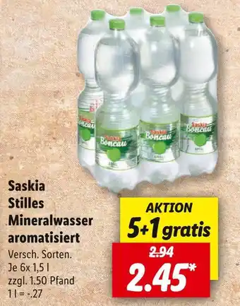 Lidl Saskia stilles mineralwasser aromatisiert Angebot