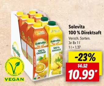 Lidl Solevita 100 % direktsaft Angebot