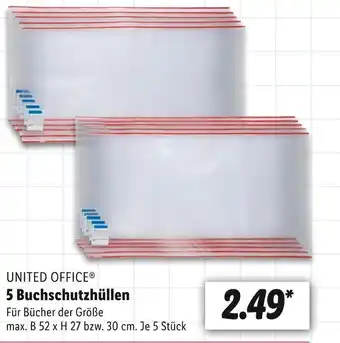 Lidl United office 5 buchschutzhüllen Angebot