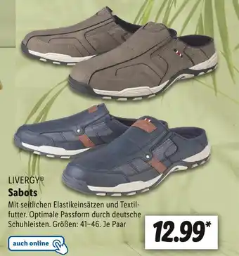 Lidl Livergy sabots Angebot