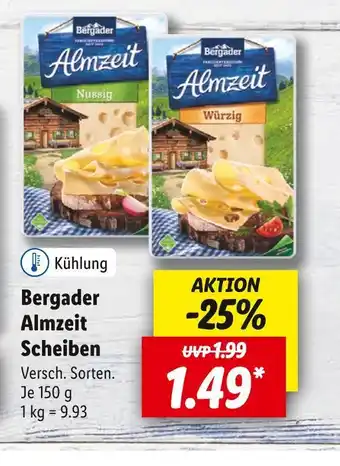 Lidl Bergader almzeit scheiben Angebot