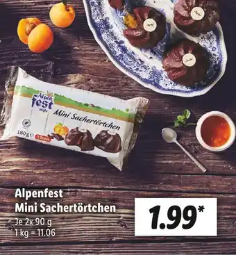 Lidl Alpenfest mini sachertörtchen Angebot