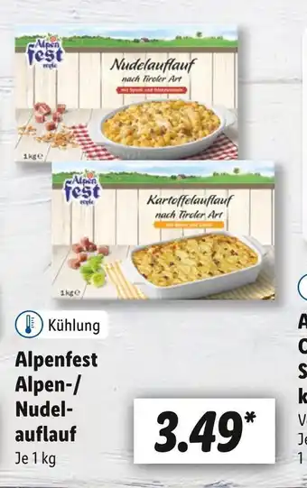 Lidl Alpenfest alpen-/ nudelauflauf Angebot