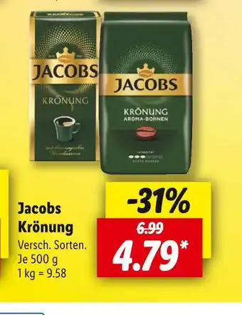 Lidl Jacobs krönung kaffee Angebot