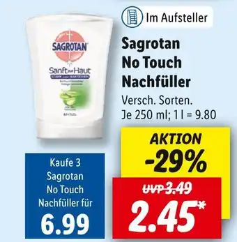 Lidl Sagrotan no touch nachfüller Angebot
