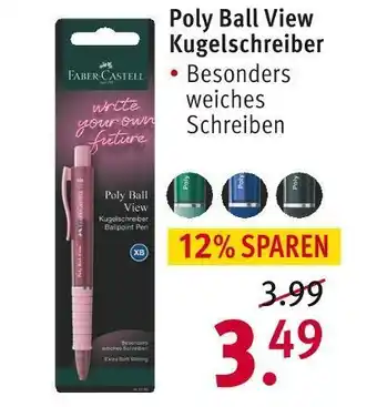 Rossmann Faber castell poly ball view kugelschreiber Angebot