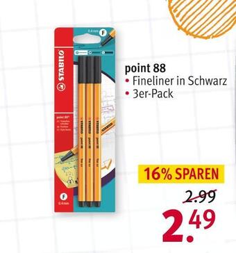 Rossmann Stabilo point 88 Angebot