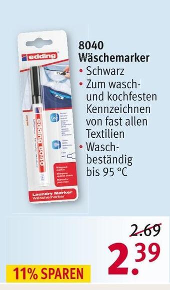 Rossmann Edding 8040 wäschemarker Angebot