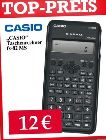 Woolworth „casio“ taschenrechner fx-82 ms Angebot