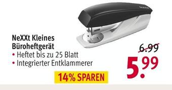 Rossmann Nexxt kleines büroheftgerät Angebot