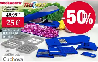 Woolworth „cucinova“ dicer pro diamant obst- & gemüseschneider Angebot