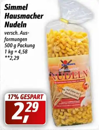 Simmel Simmel Hausmacher Nudeln 500 g Packung Angebot