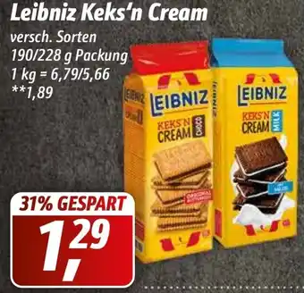 Simmel Leibniz Keks'n'Cream 190/228 g Packung Angebot