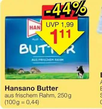 Jawoll Hansano Butter 250 g Angebot