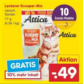 Netto Marken-Discount Attica Leckerer Knusper-Mix 77g Angebot