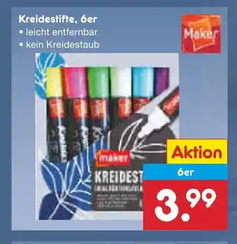 Netto Marken-Discount Maker Kreidestifte 6st Angebot