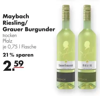 Handelshof Maybach Riesling/Grauer Burgunder 0,75 l Flasche Angebot