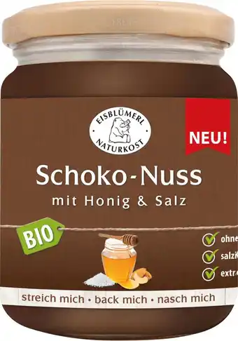 dm drogerie Eisblümerl schokoaufstrich schoko-nuss mit honig & salz Angebot