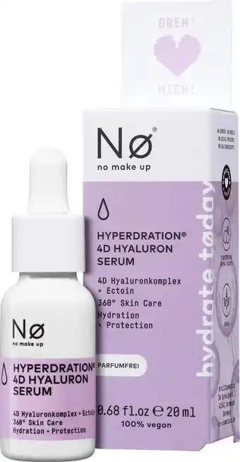 dm drogerie Nø cosmetics serum hyperdration 4d hyaluron Angebot