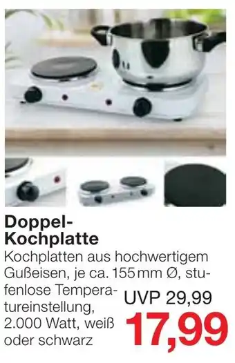 Jawoll Doppel Kochplatte Angebot