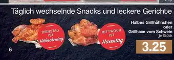 Famila Nord West Halbes Grillhähnchen Oder Grillhaxe Vom Schwein Angebot