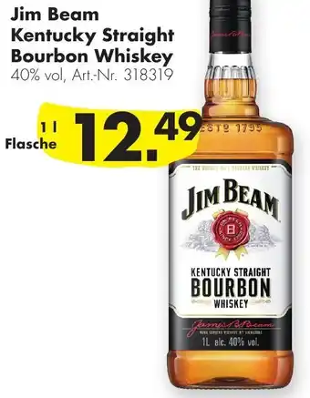 Handelshof Jim Beam Kentucky Straight Bourbon Whiskey 1 L Flasche Angebot