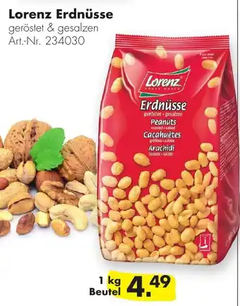 Handelshof Lorenz Erdnüsse 1 kg Beutel Angebot