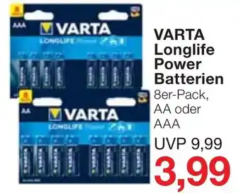 Jawoll Varta Longlife Power Batterien Angebot