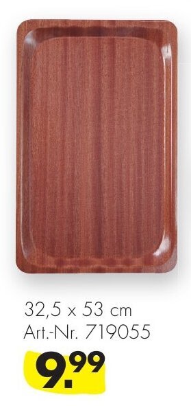 Handelshof Hendi Serviertablett Woodform Angebot