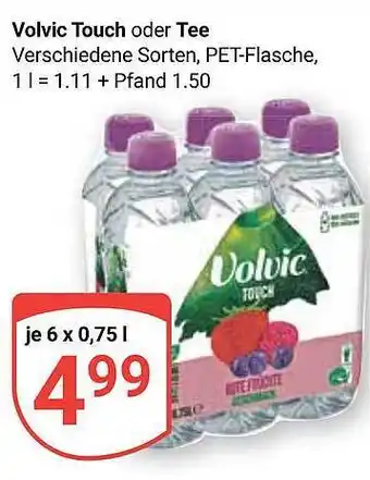 Globus Volvic Touch Oder Tee Angebot