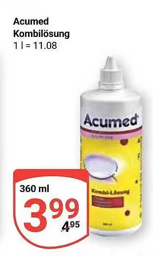 Globus Acumed Kombilösung Angebot