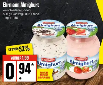 Edeka Ehrmann Almighurt 500 g Glas Angebot