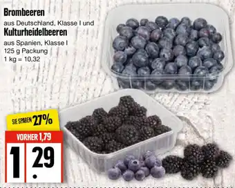 Edeka Brombeeren und Kulturheidelbeeren 125 g Packung Angebot