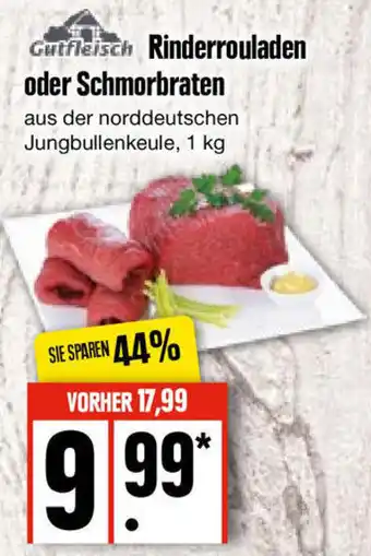 Edeka Gutfleisch Rinderrouladen oder Schmorbraten 1 kg Angebot