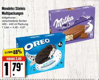 Edeka Mondelez Stieleis Multipackungen 400-440 ml Packung Angebot