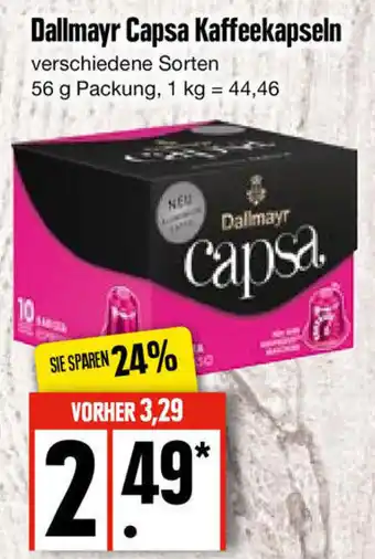 Edeka Dallmayr Capsa Kaffeekapseln 56 g Packung Angebot