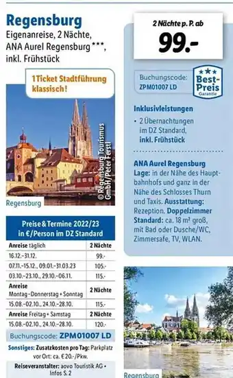 Lidl Reisen Regensburg Angebot