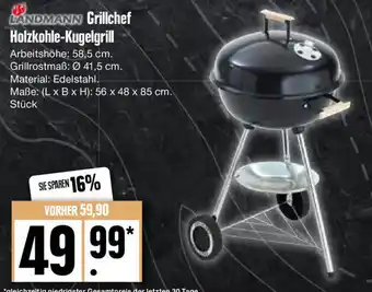 Edeka Landmann Grillchef Holzkohle Kugelgrill Angebot