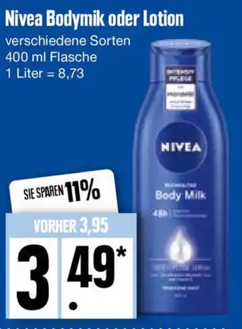 Edeka Nivea Bodymilk oder Lotion 400 ml Flasche Angebot