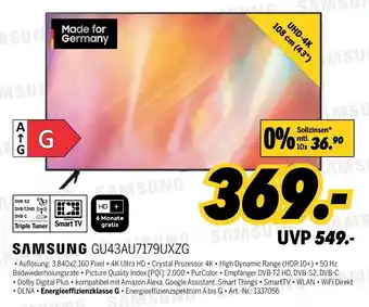 MEDIMAX Samsung GU43AU7179UXZG Angebot