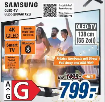 Expert Samsung QLED TV GQ55Q80AATXZG Angebot