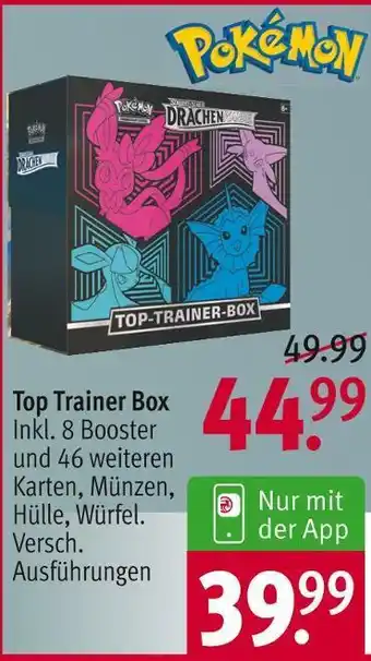 Rossmann Pokemon top trainer box Angebot