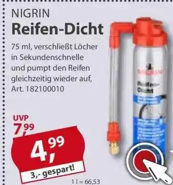 Sonderpreis Baumarkt Nigrin Reifen-dicht Angebot