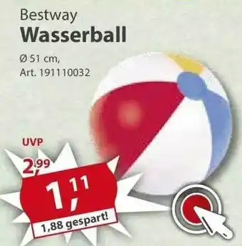 Sonderpreis Baumarkt Bestway Wasserball Angebot