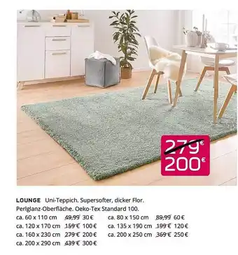 Kibek Lounge Uni-teppich Angebot